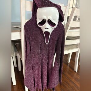 Spirit Shimmering Purple Costume with White Mask
